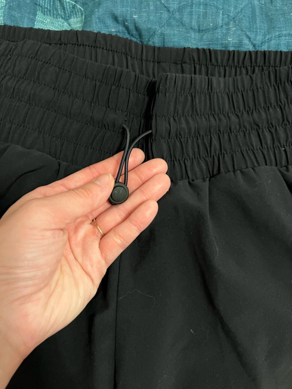 all in motion Black Elastic Waist Athletic Shorts
